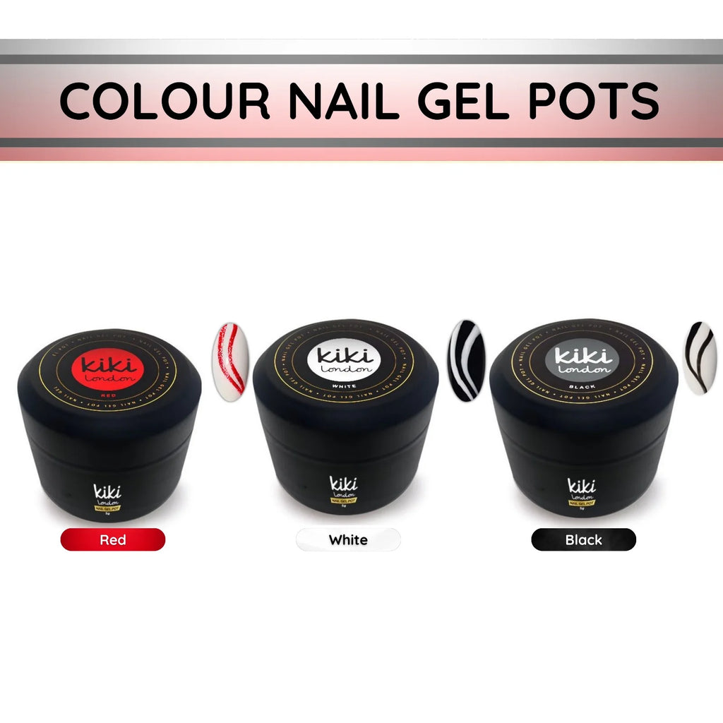 Colour Nail Gel Pots Wit